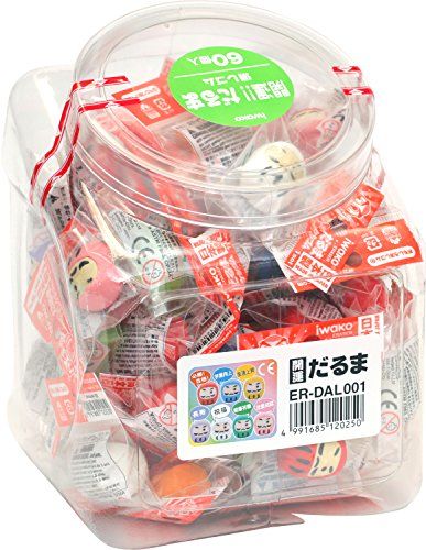 イワコー 消しゴム 開運だるま 60個入り SCERDAL001p b5f638a8 4,677円