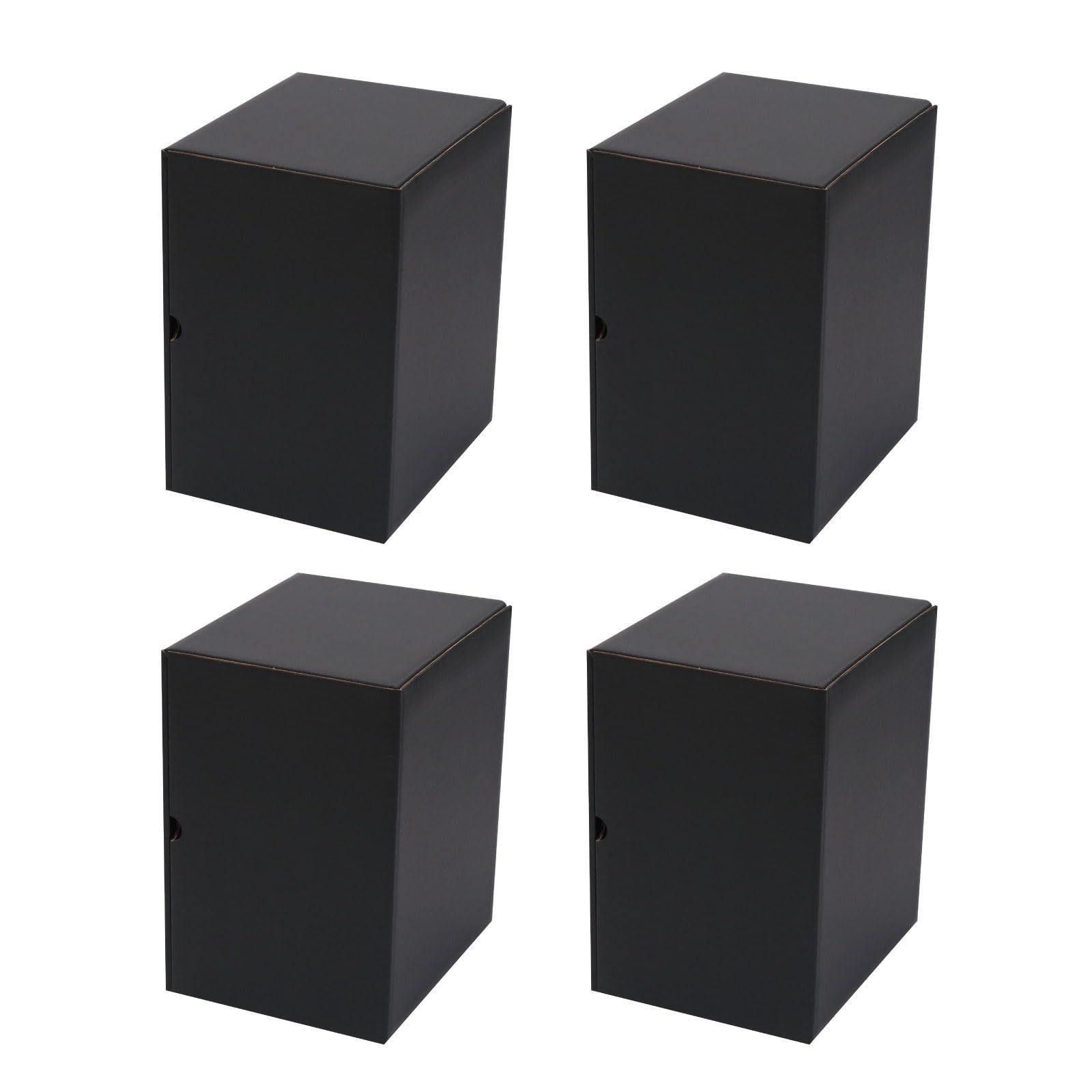 東洋ケース メディアクラフト 収納ボックス B5収納 4個組+1個(5個組) 幅18×奥行21.5×高さ27cm ダンボール収納 同人誌 B5 クラフトボックス(ブラック)/ 6fae9437