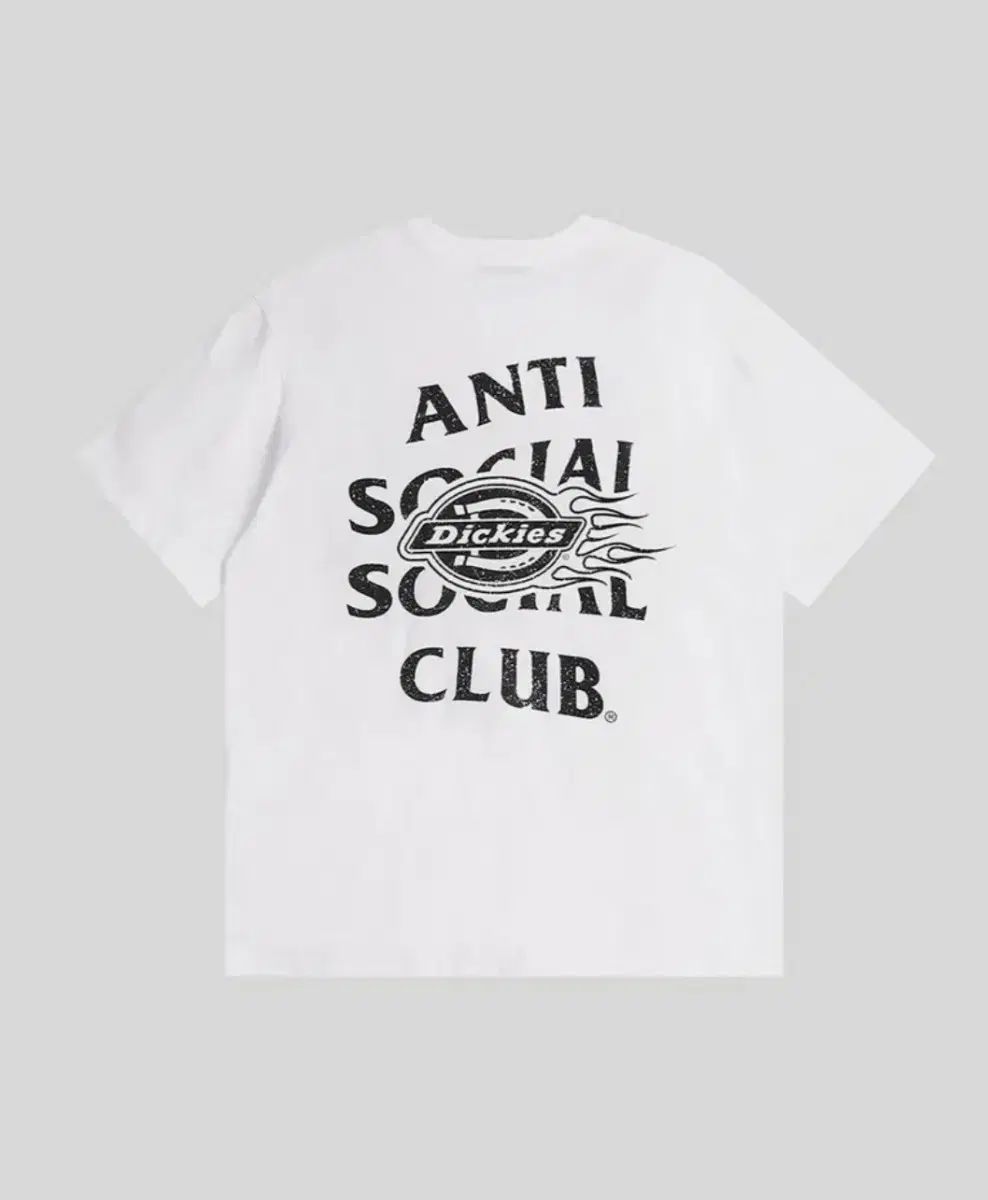 ディッキーズ X ASSC フレイム Tシャツ White