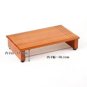 玄関踏み台／ステップ台〔小〕 木製 段差（高さ）調節機能付き 幅60cm