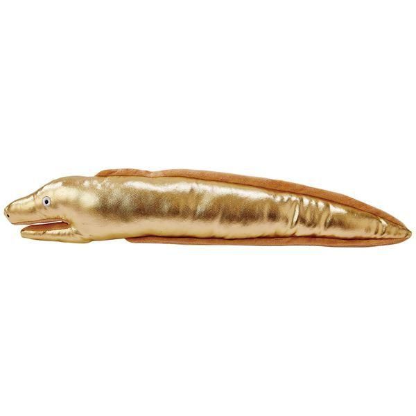 〔まとめ〕 ながーいけりぐるみ 黄金のウツボ (ペット用品) 〔×3セット〕