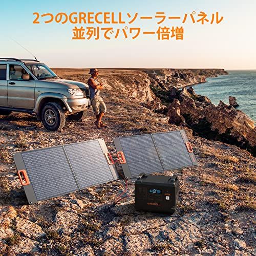 ☆新品☆ソーラーパネル100W GRECELL 折りたたみソーラーチャージャー(20V 5A) 23.5%高転換率 単結晶 小型軽量 ポータブル電源充電器 急速充電 車用携帯型太陽光パネル 省エネたいようこうパネル 太陽光発電 大容量ポータブ 05dffda9