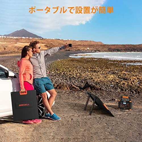 ☆新品☆ソーラーパネル100W GRECELL 折りたたみソーラーチャージャー(20V 5A) 23.5%高転換率 単結晶 小型軽量 ポータブル電源充電器 急速充電 車用携帯型太陽光パネル 省エネたいようこうパネル 太陽光発電 大容量ポータブ 05dffda9