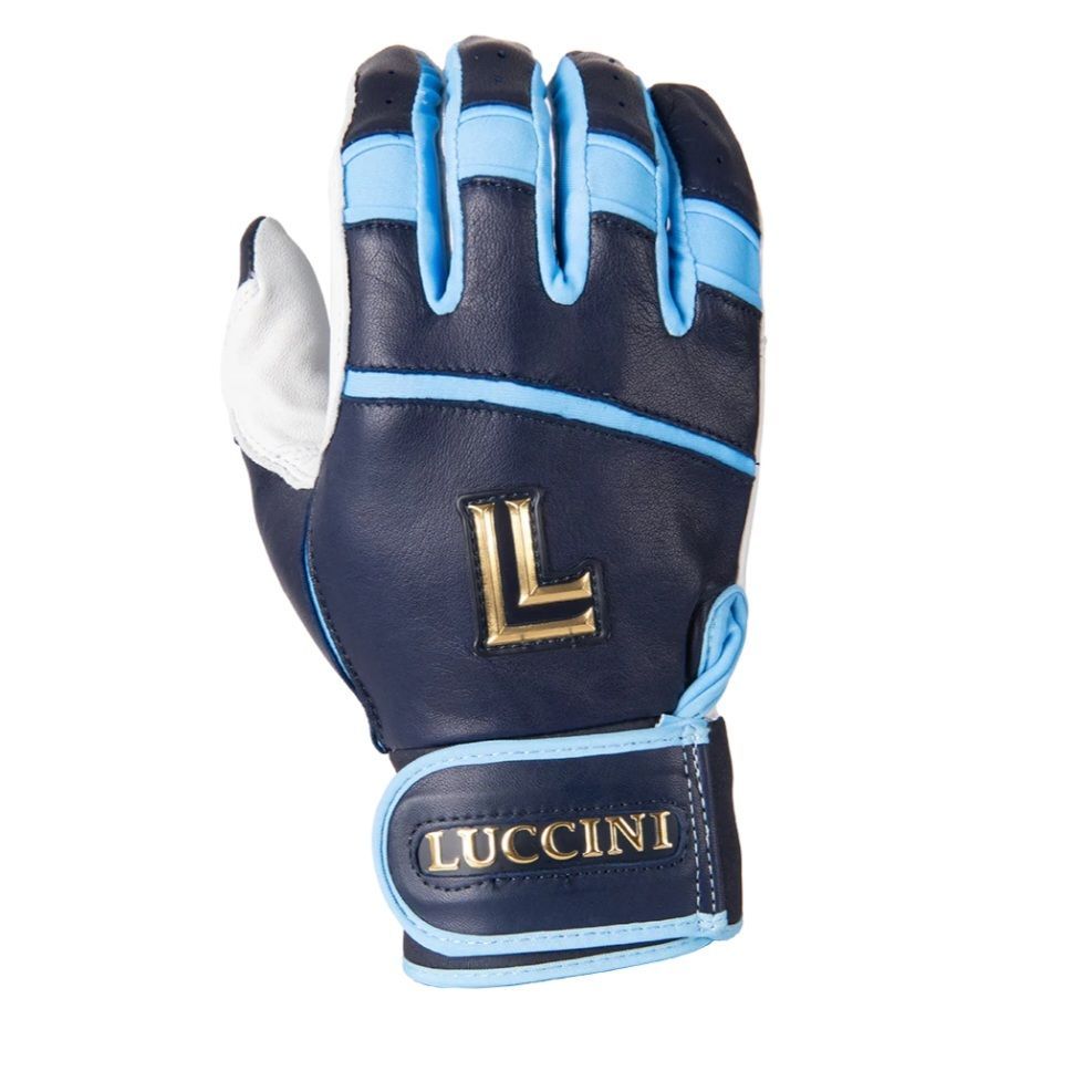 【限定感MAX】LUCCINI ルッチーニ　バッティンググローブ プロモデル 高級レザー仕様　Legacy Series Navy/Carolina