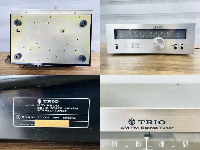 トリオ AM/FMステレオチューナー 【中古】動作保証 TRIO KT-3300 オーディオ機器/516910