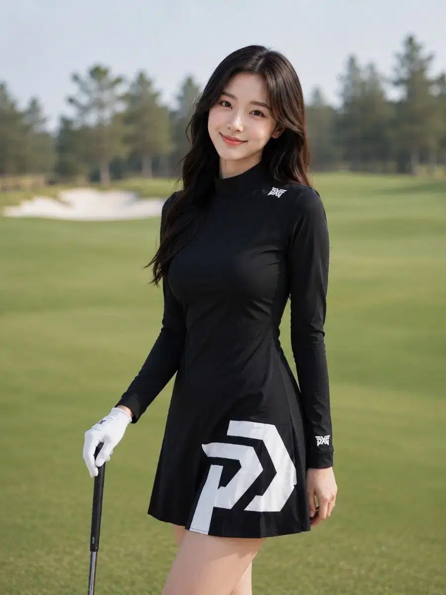 PXGレディース BIG ロゴ プリーツ ONE PIECE XS