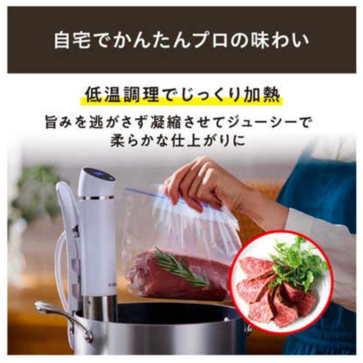 IRIS OHYAMA 低温調理器 LTC-02-W ホワイト - メルカリ