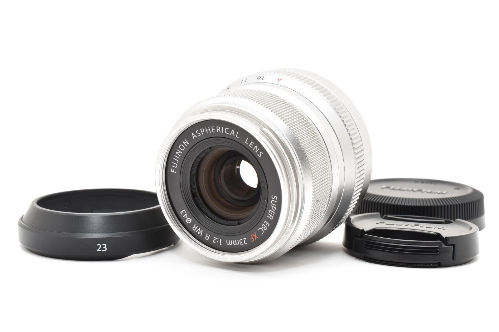 極上品 Fujifilm XF23mm f2 R WR シルバー