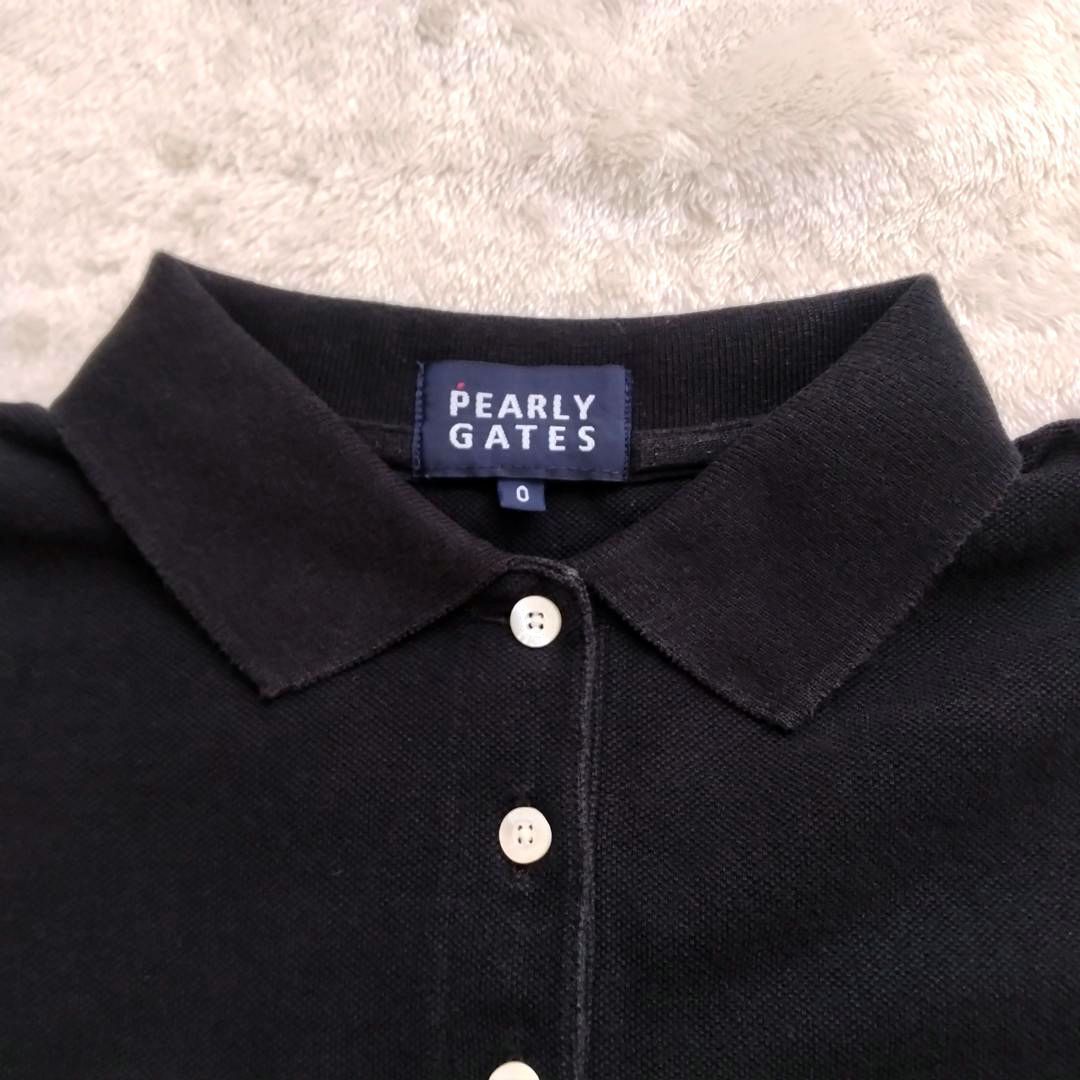 PEARLY GATES パーリーゲイツ レディース ゴルフ ポロシャツ ブラック