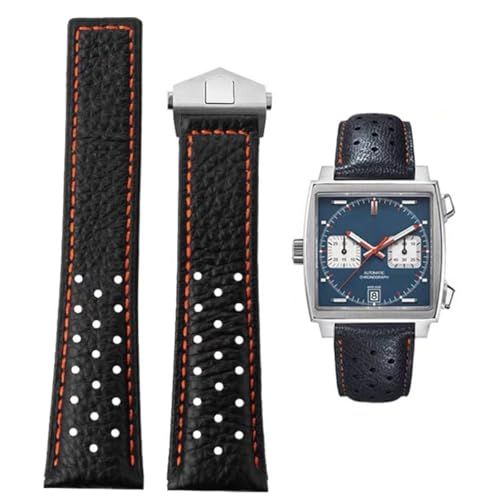【新品】[Nywing] TAG HEUER ベルト 22mm 時計バンド タグホイヤー 時計ベルト 本革 純正カーフレザー腕時計バンド 腕時計バンド TAG HEUER Carrera Aquarace Monaco Serie (タグホイ c30aa22e