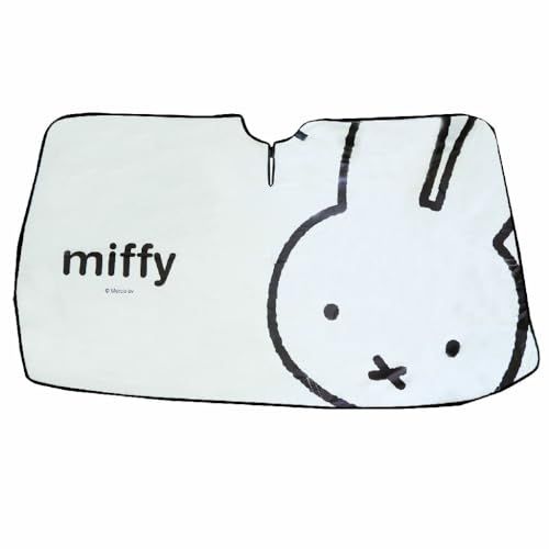 【 miffy ミッフィー 】傘サンシェード (ミッフィーWHT) 車用 サンシェード 傘式 フロントガラス 折りたたみ UVカット 車中泊 日よけ コンパクト 軽量 車用サンシェードp 83994c58
