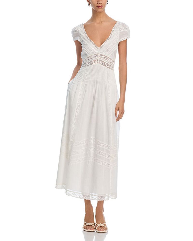 ラブスハックファンシー レディース トップス ワンピース LoveShackFancy Suvi Dress White ホワイト