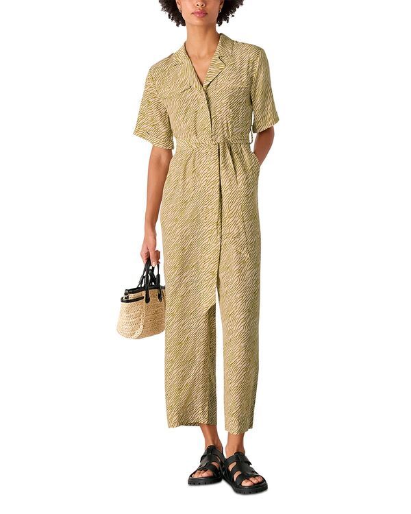 ホイッスルズ レディース トップス ジャンプスーツ Whistles Kelly Tiger Flame Jumpsuit GreenMulti グリーン