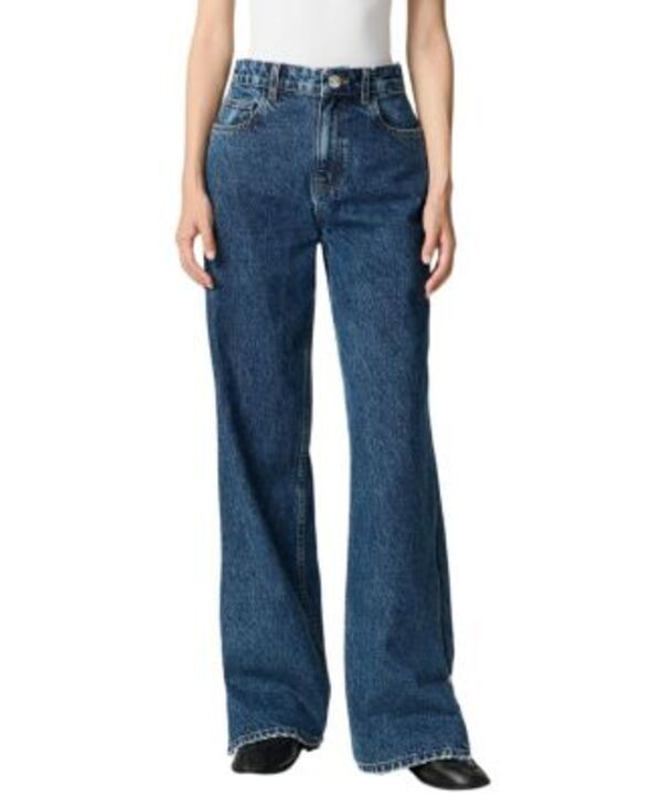 ノクチューン レディース ボトムス カジュアルパンツ デニム NOCTURNE Zip Accent StraightLeg Denim Pants in Medium Indigo インディゴ