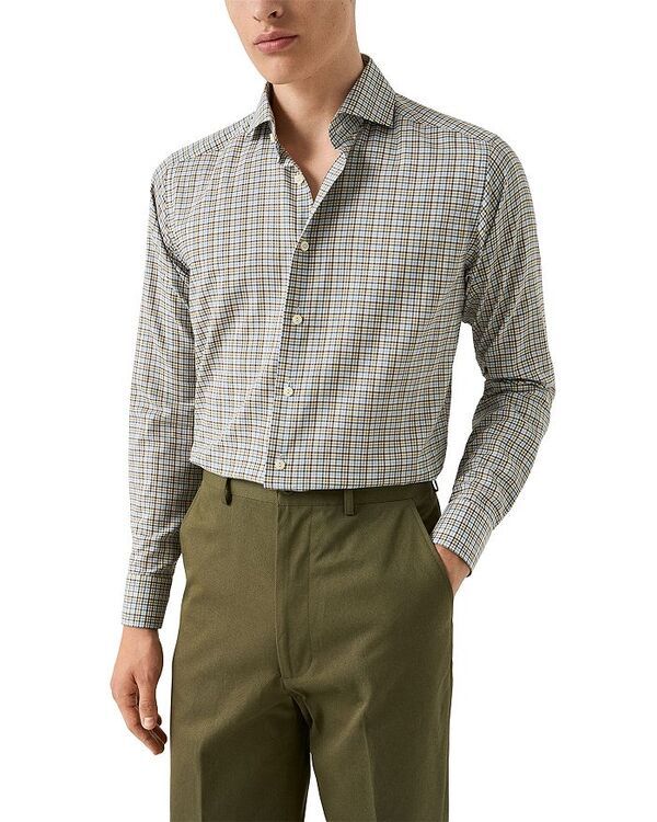 エトン レディース トップス シャツ スリムフィット Eton Contemporary Slim Fit Dress Shirt Multi マルチカラー