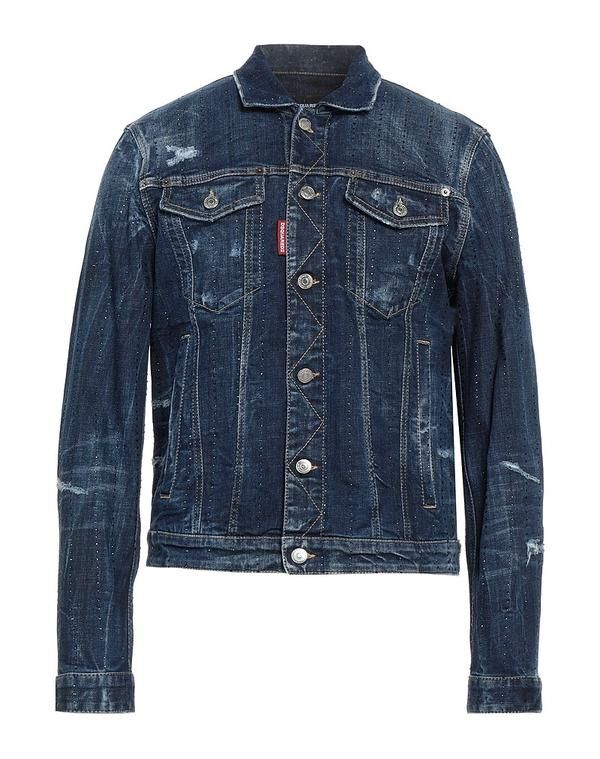 ディースクエアード メンズ アウター ジャケット・ブルゾン DSQUARED2 デニムブルゾン Blue ブルー