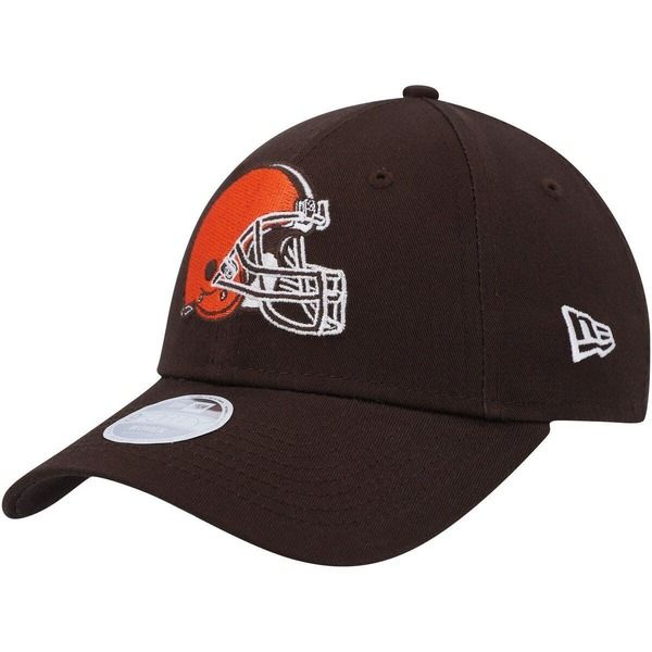 ニューエラ レディース アクセサリー 帽子 Womens New Era Brown Cleveland Brownsimple 9FORTY Adjustable Hat Brown ブラウン