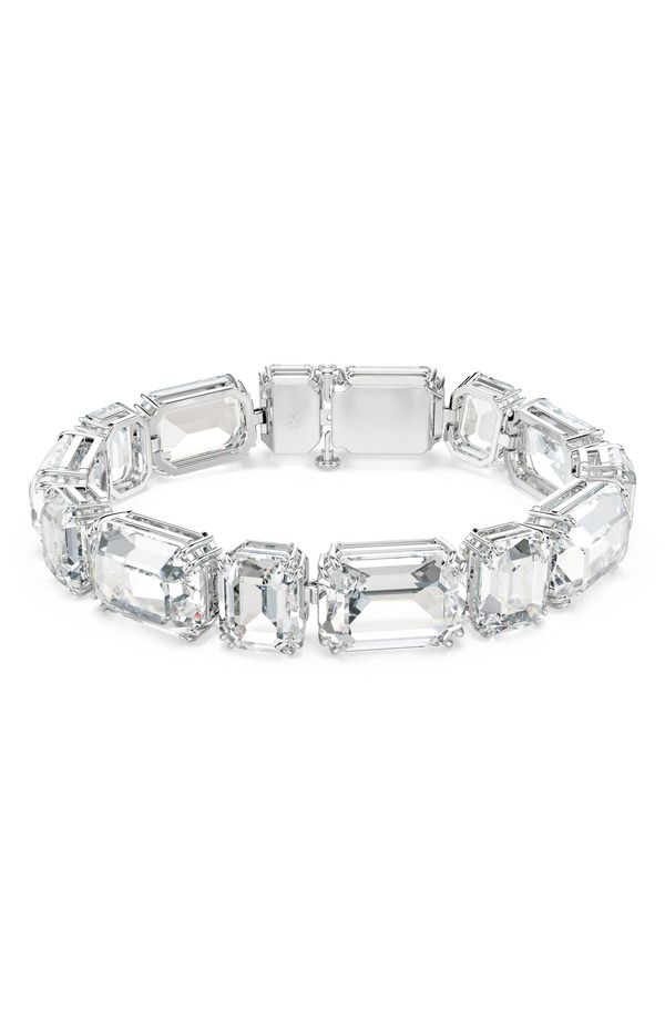 スワロフスキー レディース アクセサリー ブレスレット・バングル・アンクレット Swarovski Millenia Crystal Bracelet White ホワイト
