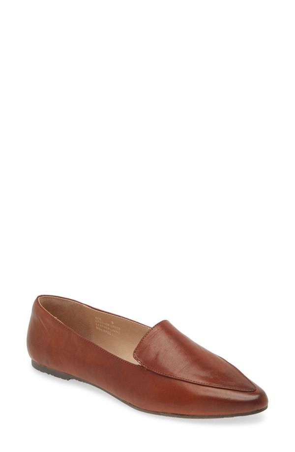 ショコラブルー レディース シューズ スリッポン・ローファー Chocolat Blu Ace Pointed Toe Loafer Brown Leather ブラウン
