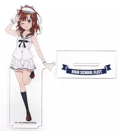 【中古】アクリルスタンド・アクリルパネル 西崎芽依 特大アクリルフィギュアスタンド 「劇場版 ハイスクール・フリート 5th Anniversary コラボストア in ゲーマーズ」 抽選会 A賞