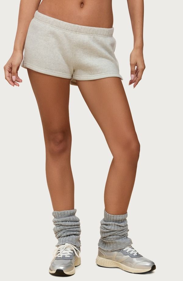 アディクテッド レディース ボトムス ハーフパンツ・ショーツ ショートパンツ EDIKTED Bronte Sweat Shorts GrayMelange グレー
