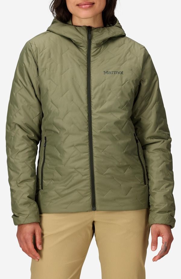 マーモット レディース アウター ジャケット・ブルゾン フーデッドジャケット Marmot MonoQuilt Hooded Jacket Olive Grove オリーブ
