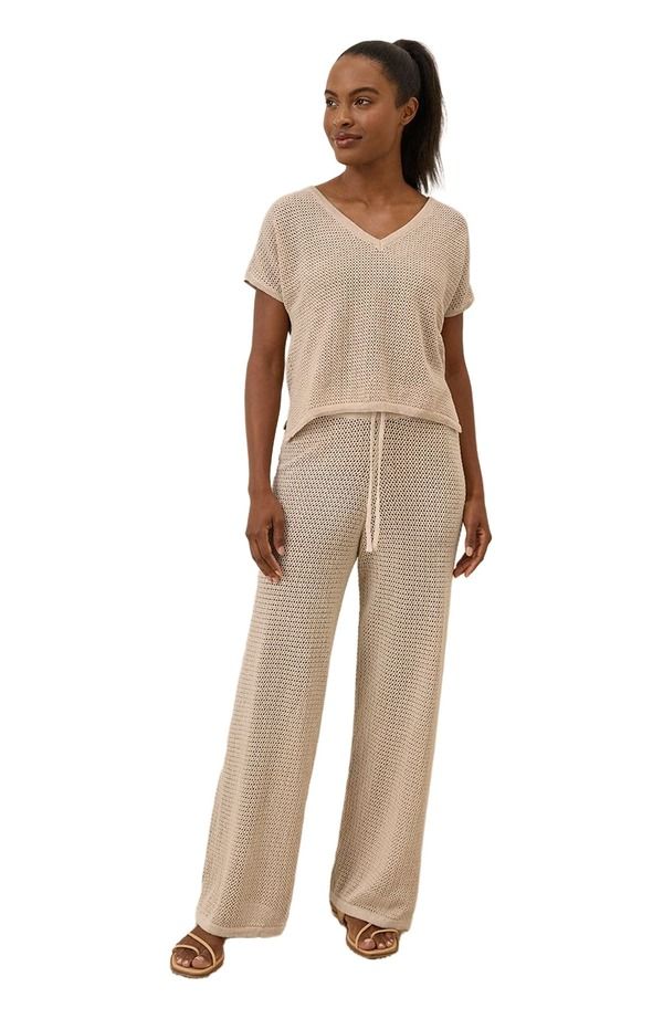 パクト レディース ボトムス レギンス コットン リネン Pact Beachside Linen Pant Made with Organicotton Sandshell