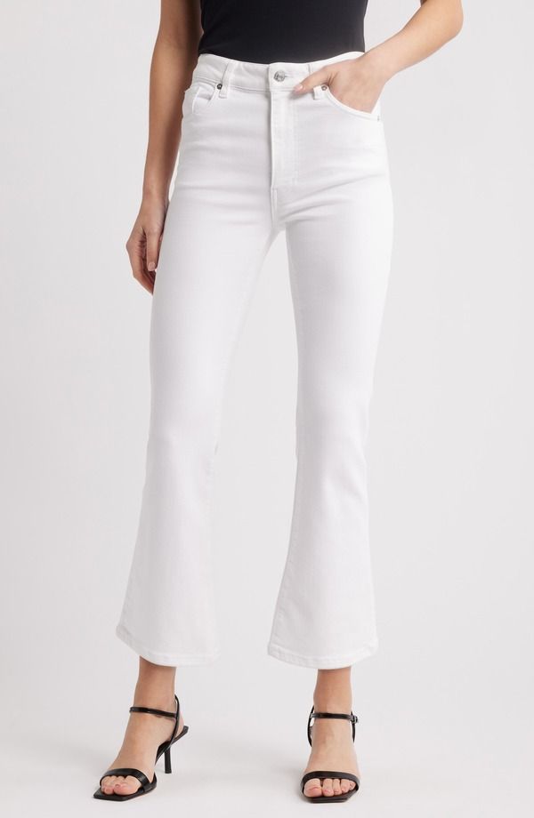 フレーム レディース ボトムス デニムパンツ ブーツカット ハイウエスト アンクル ブーツ ジーンズ FRAME The Reboot High Waist Ankle Bootcut Jeans White ホワイト