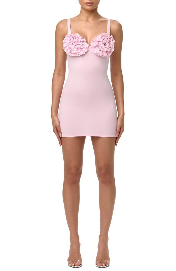 ネイキッドワードローブ レディース トップス ワンピース ミニ Naked Wardrobe Rose Minidress Cotton Candy
