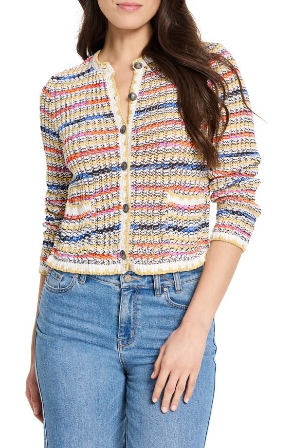 ニックプラスゾーイ レディース アウター パーカー・スウェット カーディガン ニット NICZOE Coastal Knit Cardiganeutral Multi マルチカラー