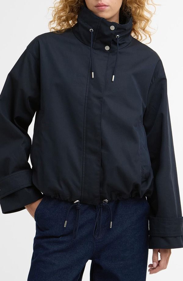 バブアー レディース アウター ジャケット・ブルゾン Barbour Bronwyn Showerproof Rain Jacket Dark Navy Dress Navy Tartan ネイビー
