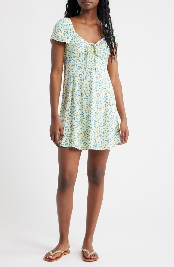 リップカール レディース トップス ワンピース ミニ Rip Curl Surf Side Minidress Light Yellow イエロー