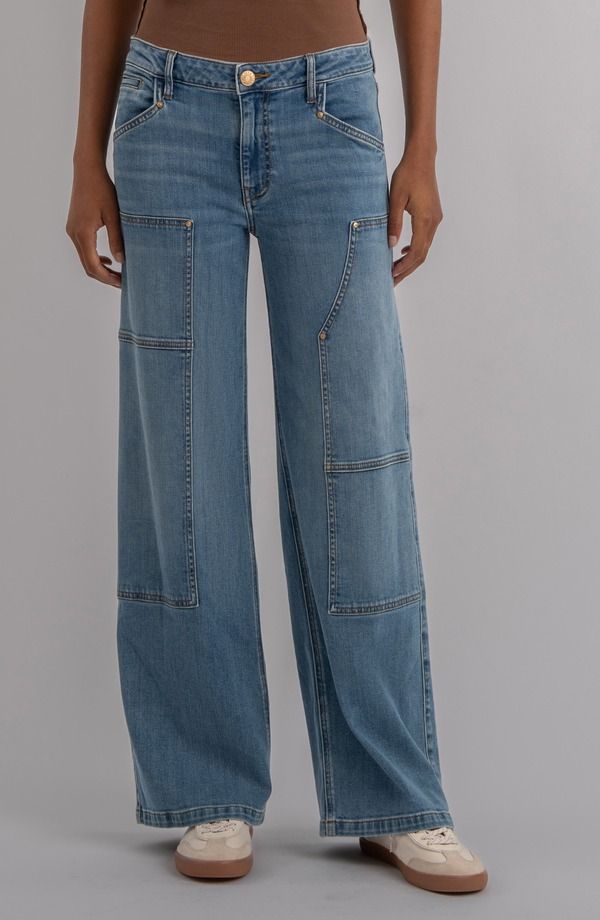 カットフロムザクロス レディース ボトムス デニムパンツ ストレート ハイウエスト ジーンズ KUT from the Kloth Jodi High Waistraight Leg Jeansleek