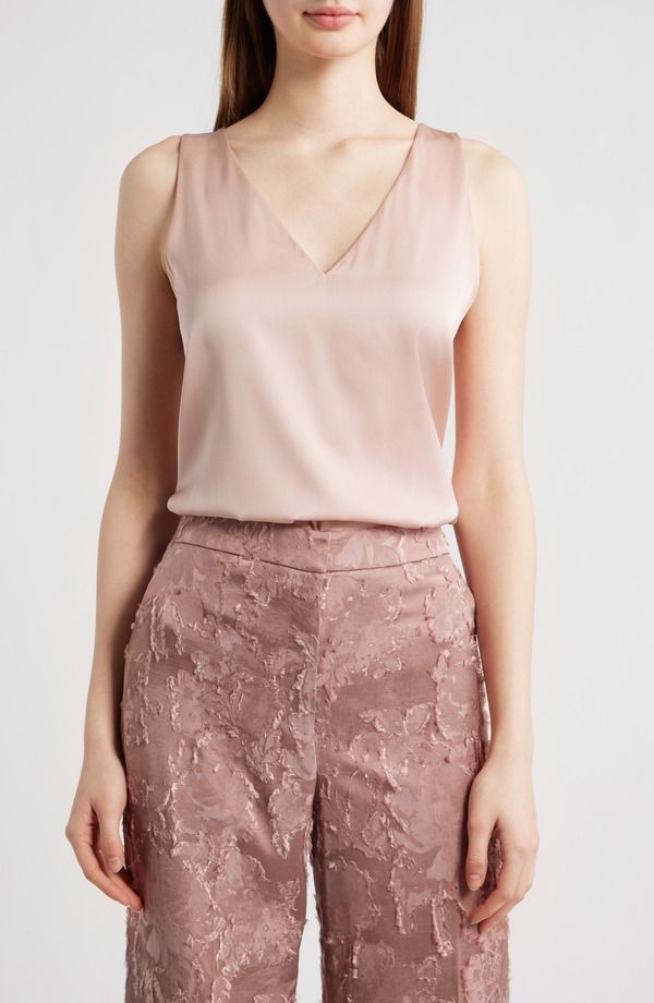 コビーハルペリン レディース トップス シャツ シルク KOBI HALPERIN Sailor Stretch Silk Shell Ballerina Pink ピンク