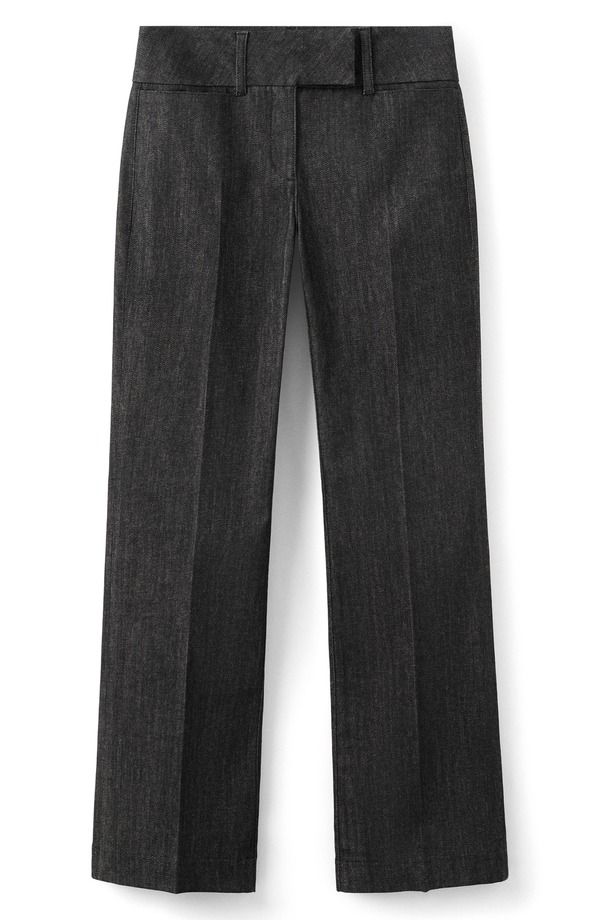 マンゴ レディース ボトムス デニムパンツ MANGO June Stretch Denim Pants Black ブラック