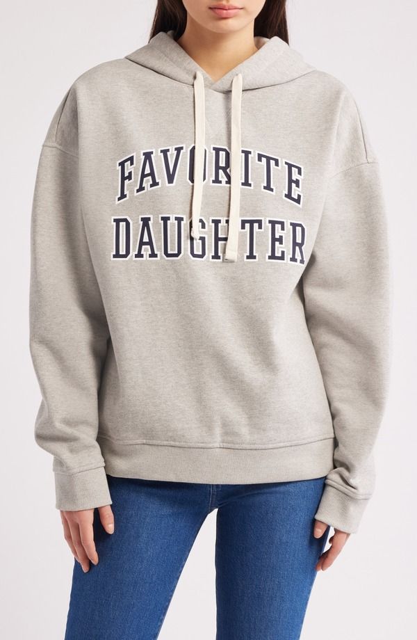 フェイバリット ドーター レディース アウター パーカー・スウェット グラフィック Favorite Daughter The Collegiate Graphic Hoodie Heather Grey グレー