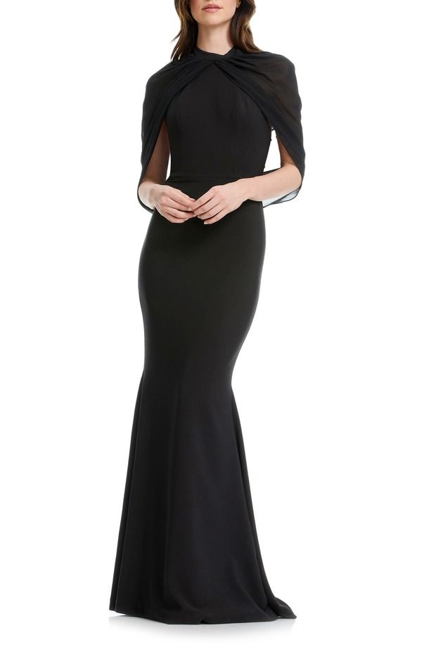 ドレスザポプレーション レディース トップス ワンピース オープンバック ハイネック Dress the Population Aviva High Neck Open Back Eveningown Black ブラック