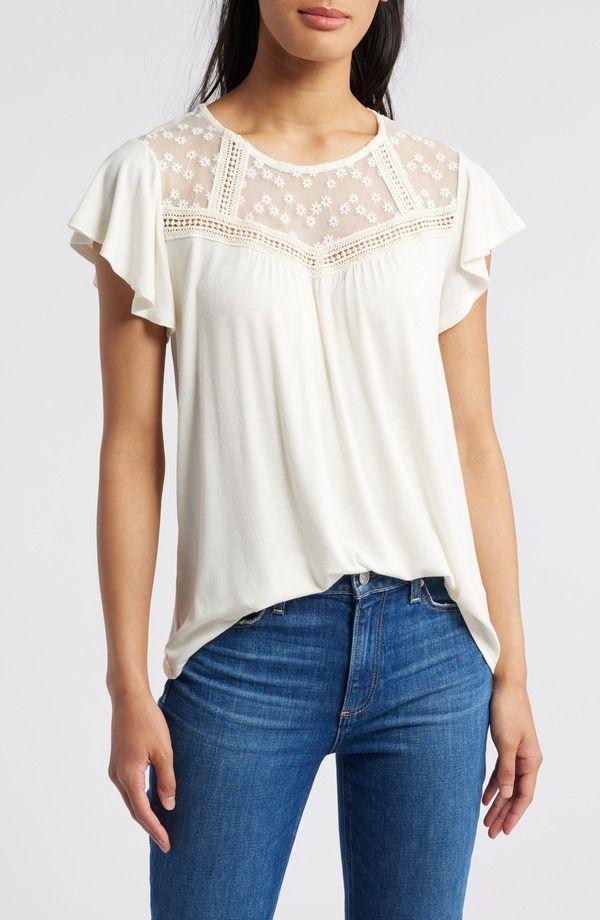 ラブアペラ レディース トップス シャツ Loveappella Yoke Swing Top Cream クリーム