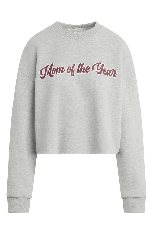 フェイバリット ドーター レディース アウター パーカー・スウェット シャツ コットン Favorite Daughter Mom of the Year Crop Cotton Blend Sweatshirt Heather Grey Burgundy グ