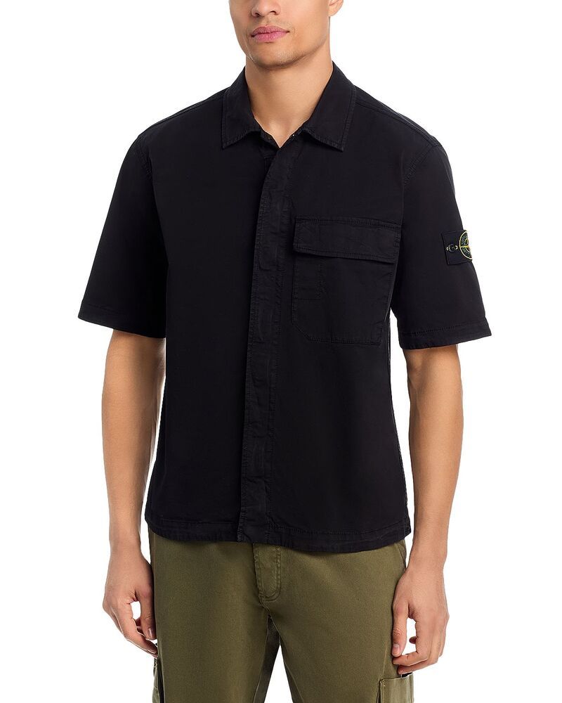 ストーンアイランド メンズ トップス シャツ Stone Island Camicia Corta Shirt Black ブラック