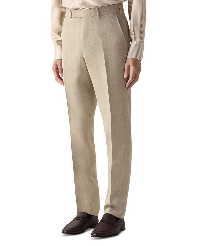 ゼニア メンズ ボトムス カジュアルパンツ スリムフィット ZEGNA Slim Fit Oasi Lino Pants Lightaupe トープ