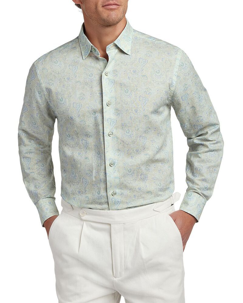 デイビッドドナヒュー メンズ トップス シャツ プリント Davidonahue Paisley Print Shirt Dune Multi マルチカラー 33,020円