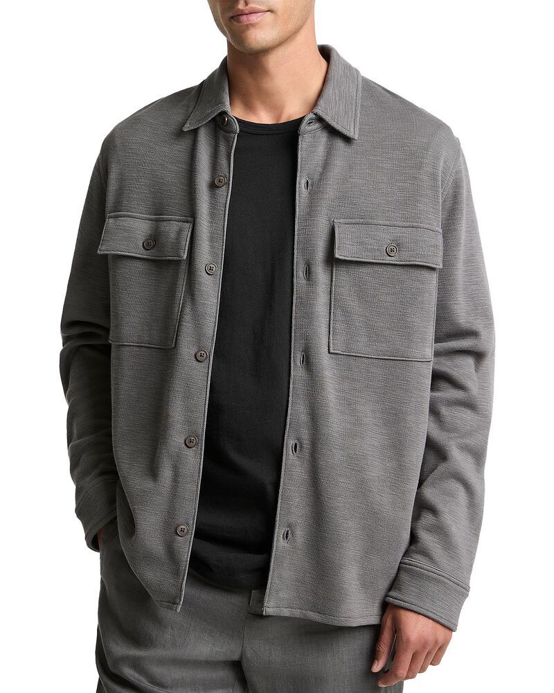 ヴィンス メンズ アウター ジャケット・ブルゾン シャツ Vince Double Slub Shirt Jacket Slate スレート
