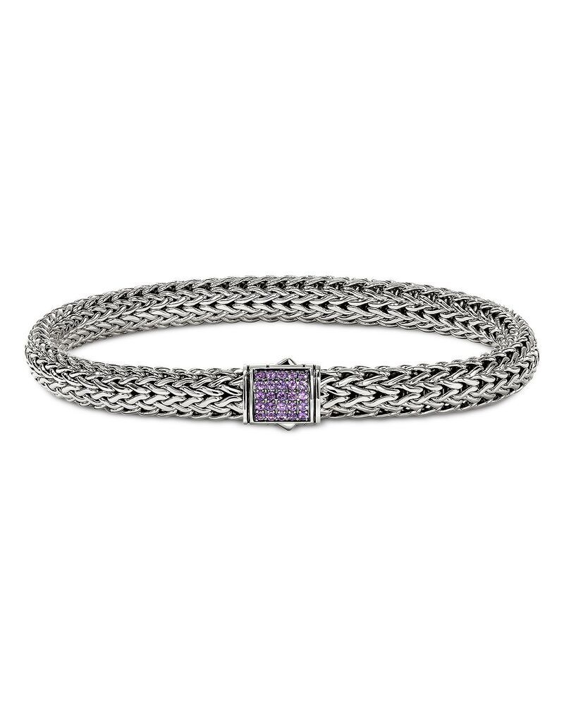 ジョン・ハーディー レディース アクセサリー ブレスレット・バングル・アンクレット JOHN HARDY Sterling Silver Icon Amethyst Woven Link Bracelet Amethyst シルバー