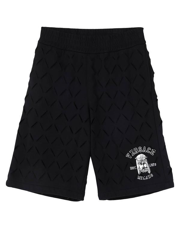 ヴェルサーチ メンズ ボトムス ハーフパンツ・ショーツ ショートパンツバミューダパンツ VERSACE Black ブラック