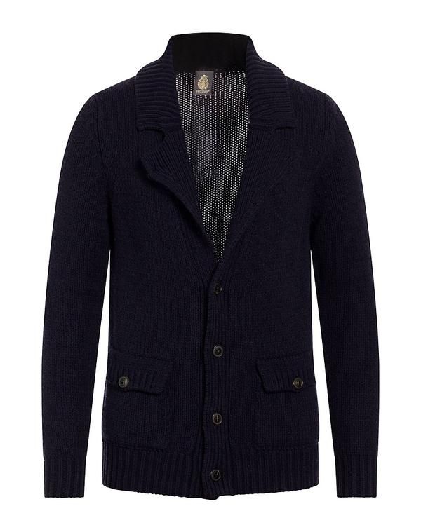 ドンダップ メンズ アウター カーディガン DONDUP Midnight Blue ブルー
