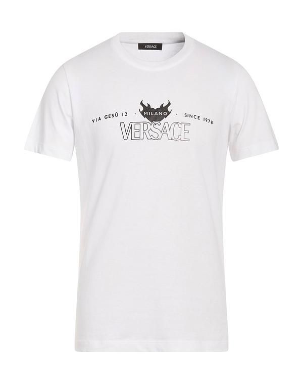 ヴェルサーチ メンズ トップス Tシャツ VERSACE White ホワイト 47,280円