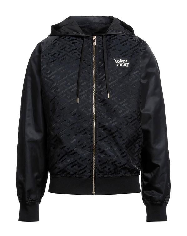 ヴェルサーチ メンズ アウター ジャケット・ブルゾン ボンバージャケット VERSACE Black ブラック