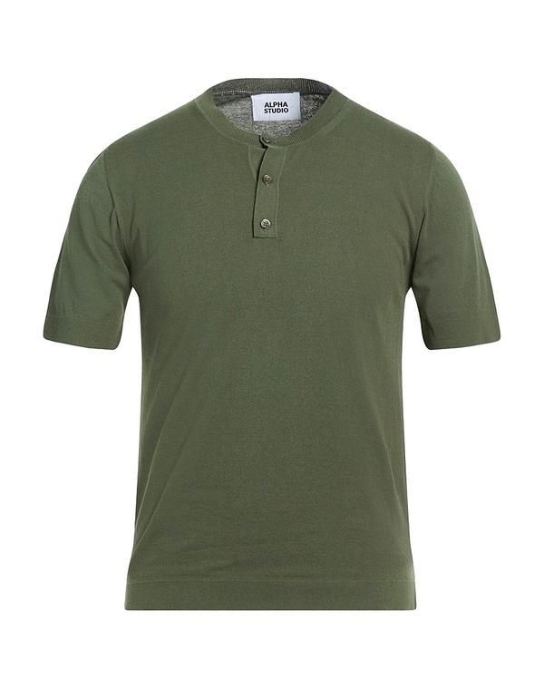 アルファス テューディオ メンズ トップス Tシャツ ALPHA STUDIO Dark Green グリーン