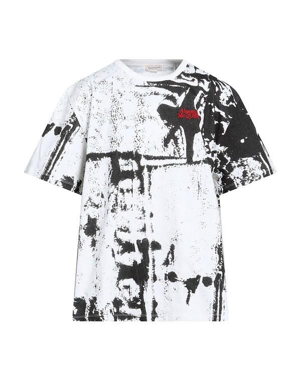 マックイーン メンズ トップス Tシャツ MCQUEEN White ホワイト